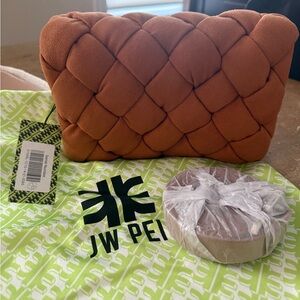 JW PEI Brown Quilted Crossbody